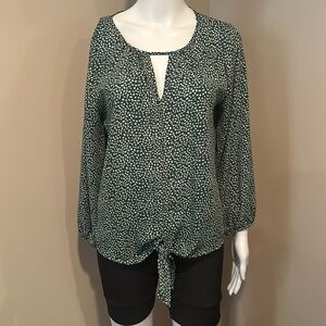 WEST KEI Casiya Tie Front Blouse. Hardly worn. Size small